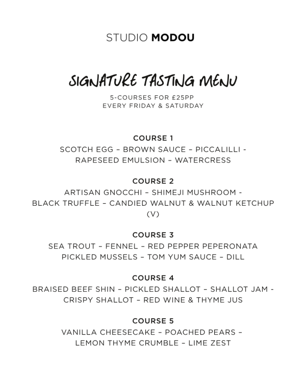 signature 5-course experience